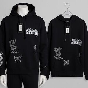 807 Black Graphic Hoodie